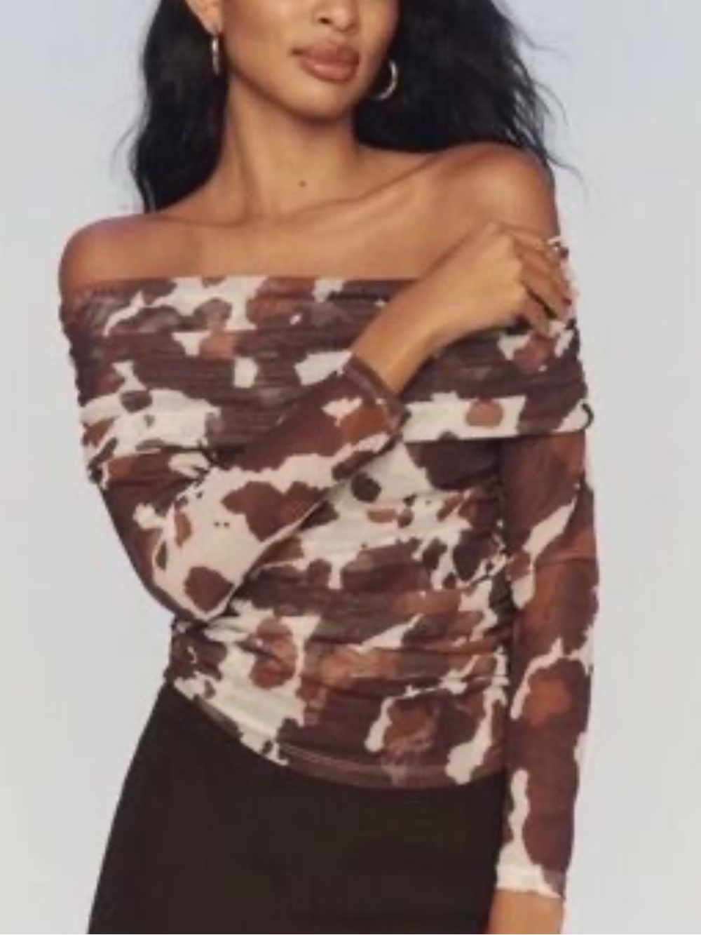Nwt Maeve mesh off the shoulder top